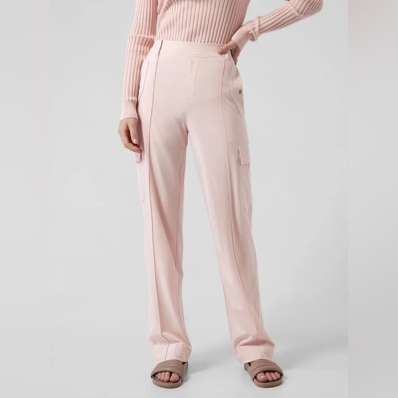 Athleta Vienna Cargo Pants Orchard Pink Size 10P - Picture 1 of 6